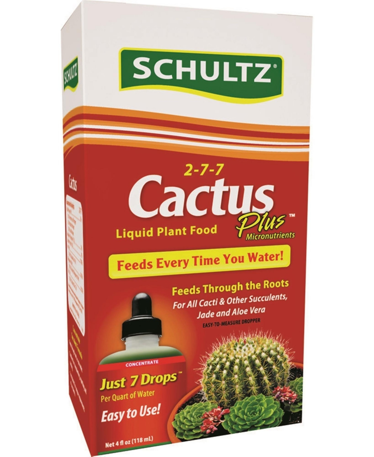 Cactus Plus Liquid Plant Food 2-7-7, 4 oz - Multi