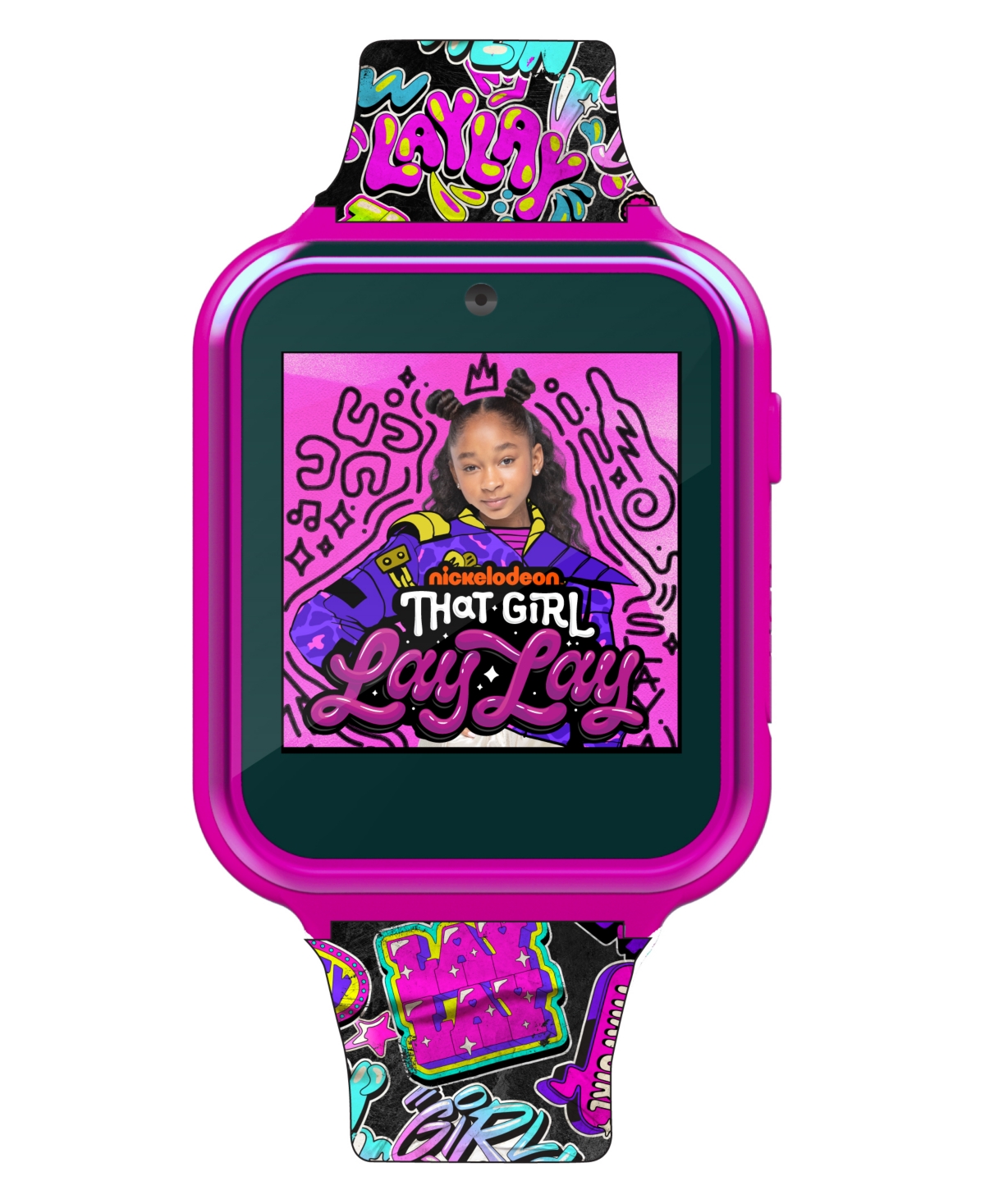 Children's that Girl Lay Lay Purple Silicone Smart Watch 38mm - Purple