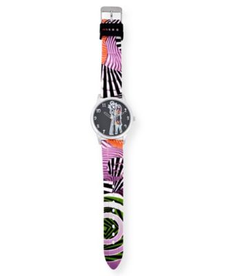 Children's Nightmare before Christmas Analog Black Silicone Strap Watch 32mm