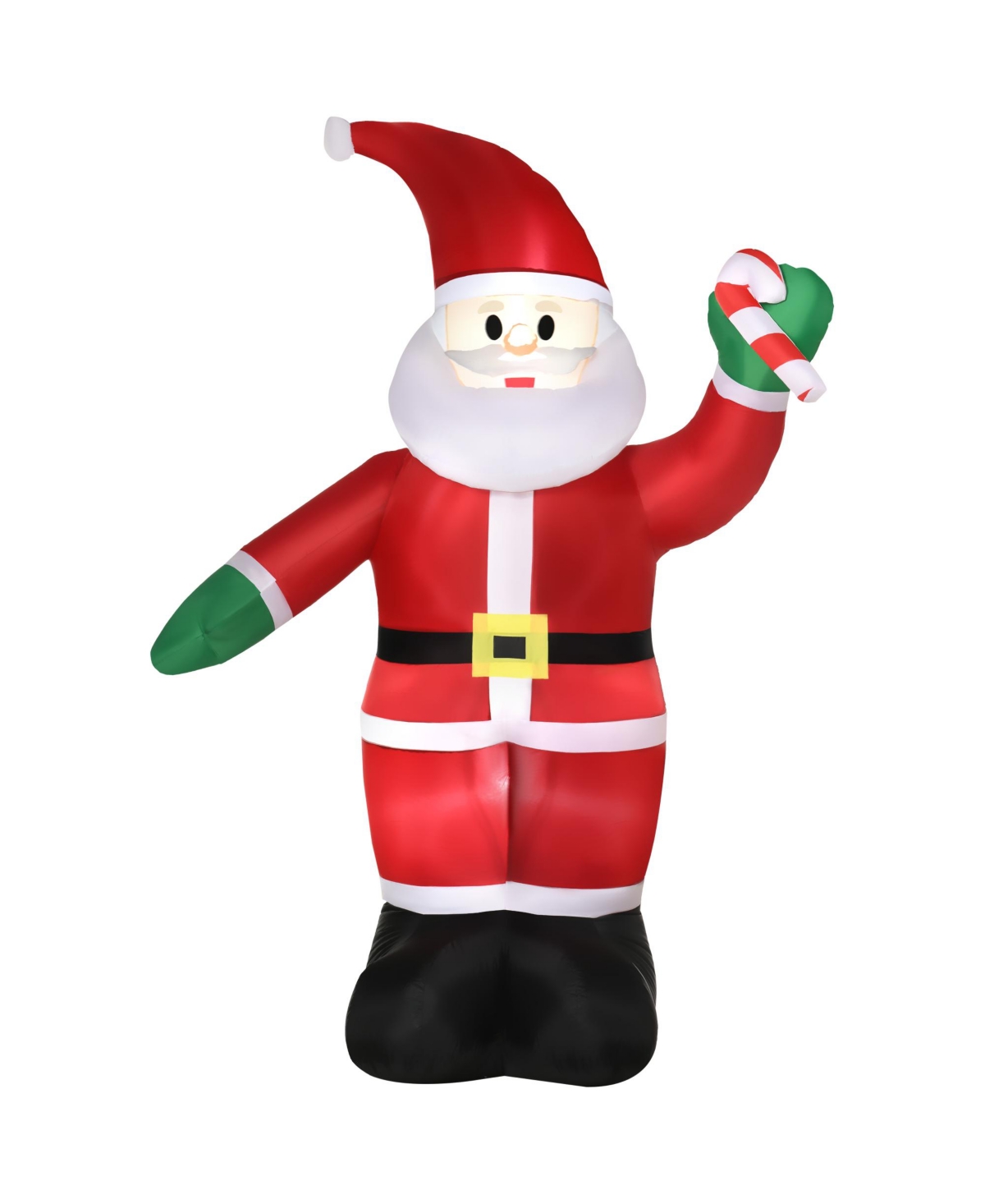 Outsunny 8' Inflatable Christmas Santa Blowup Outdoor Led Yard Display