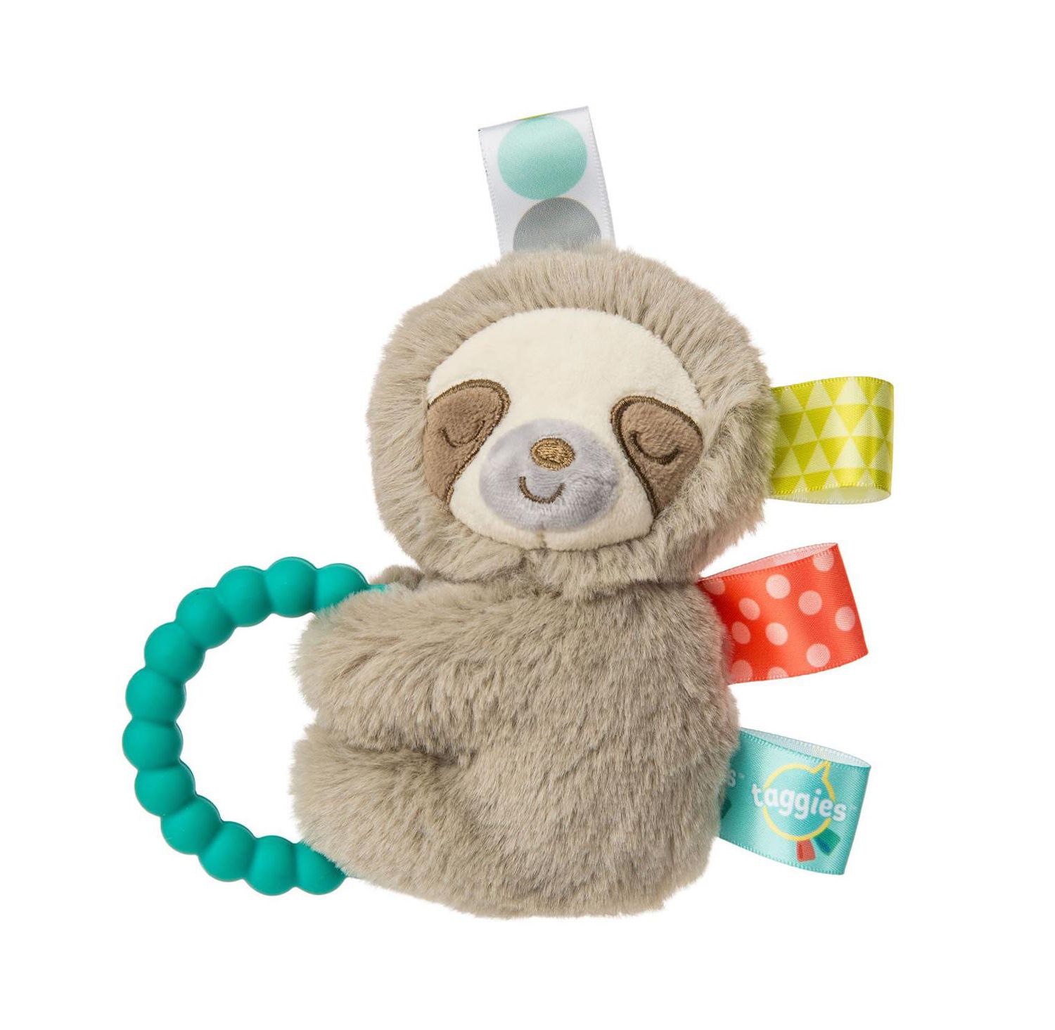 Mary Meyer Baby Molasses Sloth Taggies Blanket and Rattle, 2-Piece Set