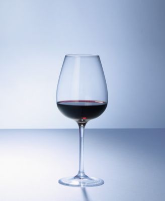 Purismo Red Wine Intricate and Delicate Glass, Set of  4