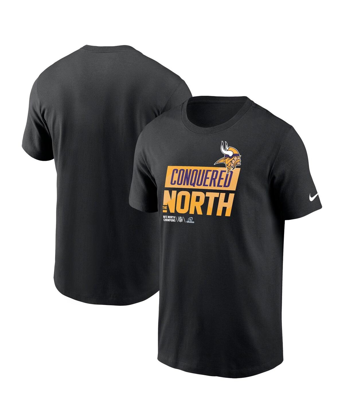 Men's NikeMinnesota Vikings 2022 Nfc North Division Champions Locker Room Trophy Collection T-shirt - Black