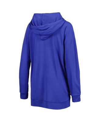 Women's Royal Los Angeles Dodgers Pre-Game Raglan Pullover Hoodie