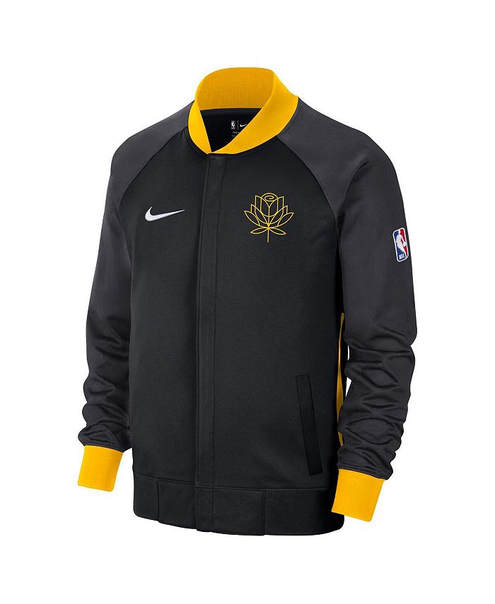 Men's Golden State Warriors Nike Gray Quarter-Zip Pullover Performance  Jacket