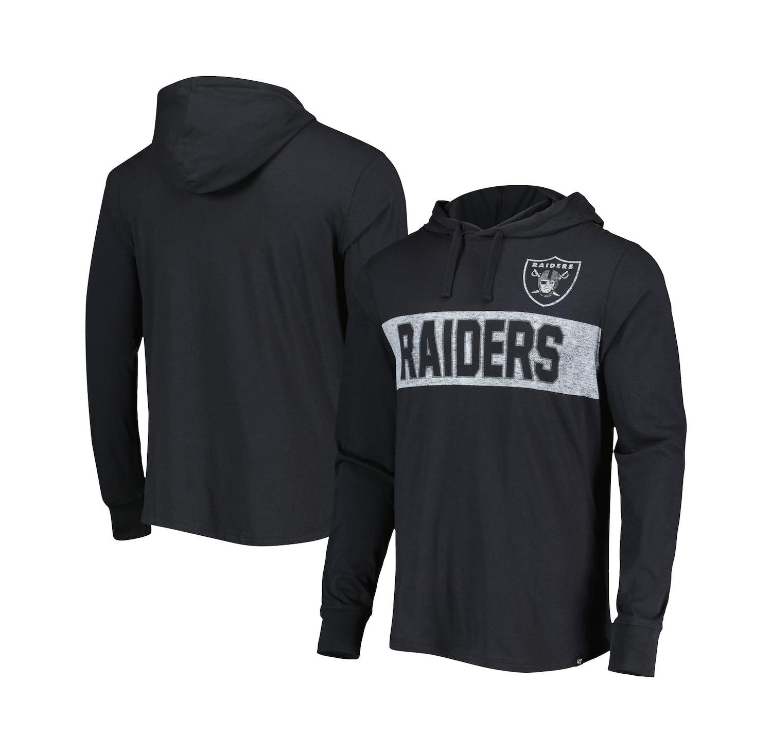 Men's Black Las Vegas Raiders Field Franklin Pullover Hoodie