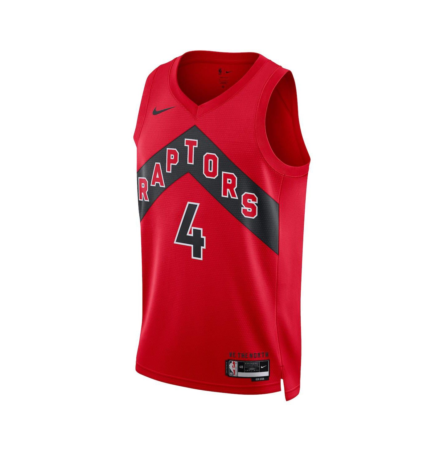 Топ Nike Scottie Barnes Red Toronto Raptors Swingman Jersey - Icon Edition — фото 3
