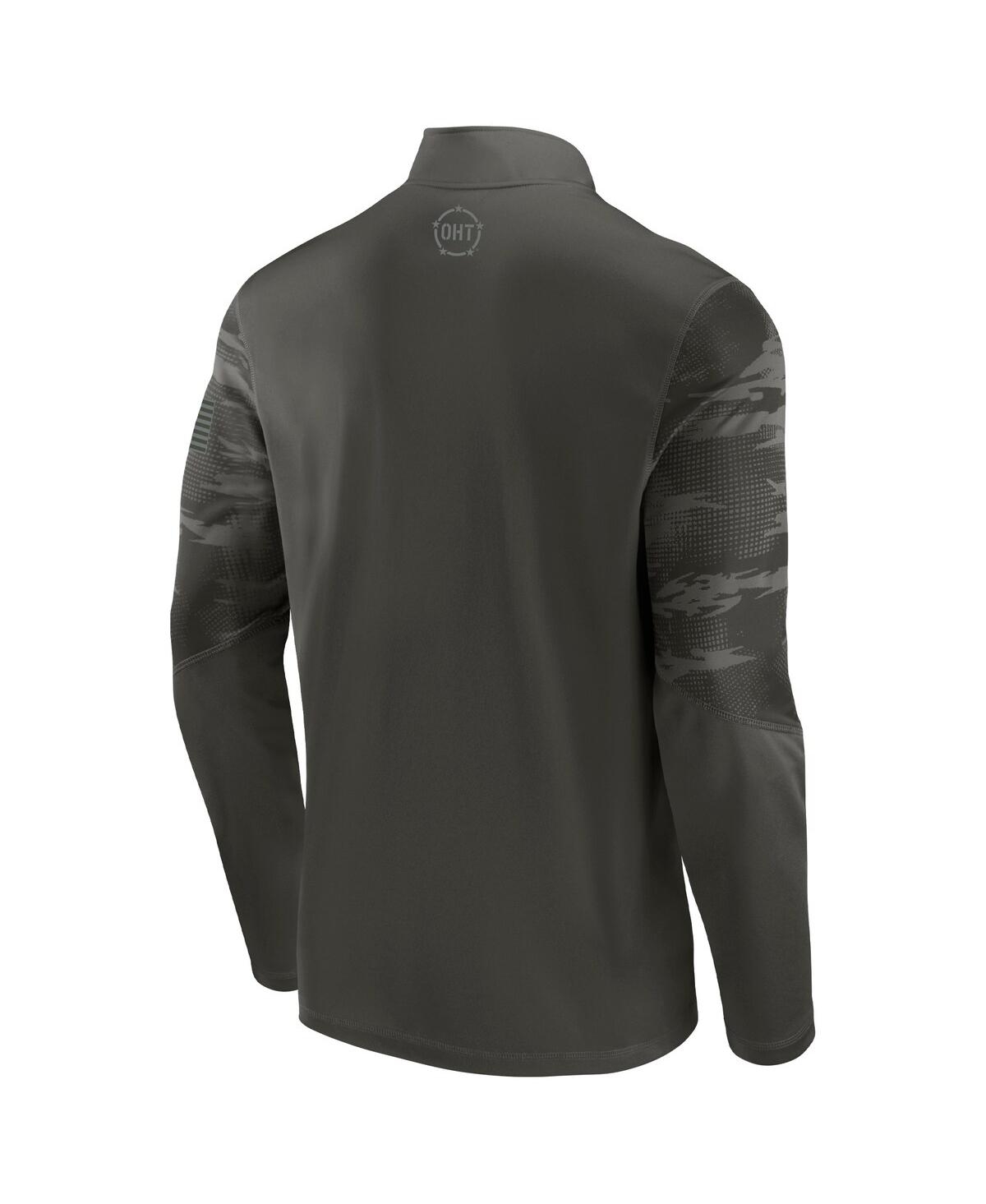 Fanatics Branded Black Florida Gators Oht Military Appreciation Guardian Quarter-zip Top In Black