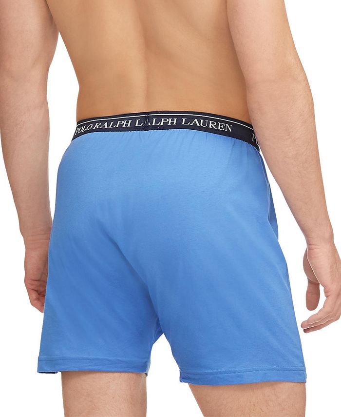 Polo Ralph Lauren Men's Classic Cotton Knit Boxers, 5Pack Macy's