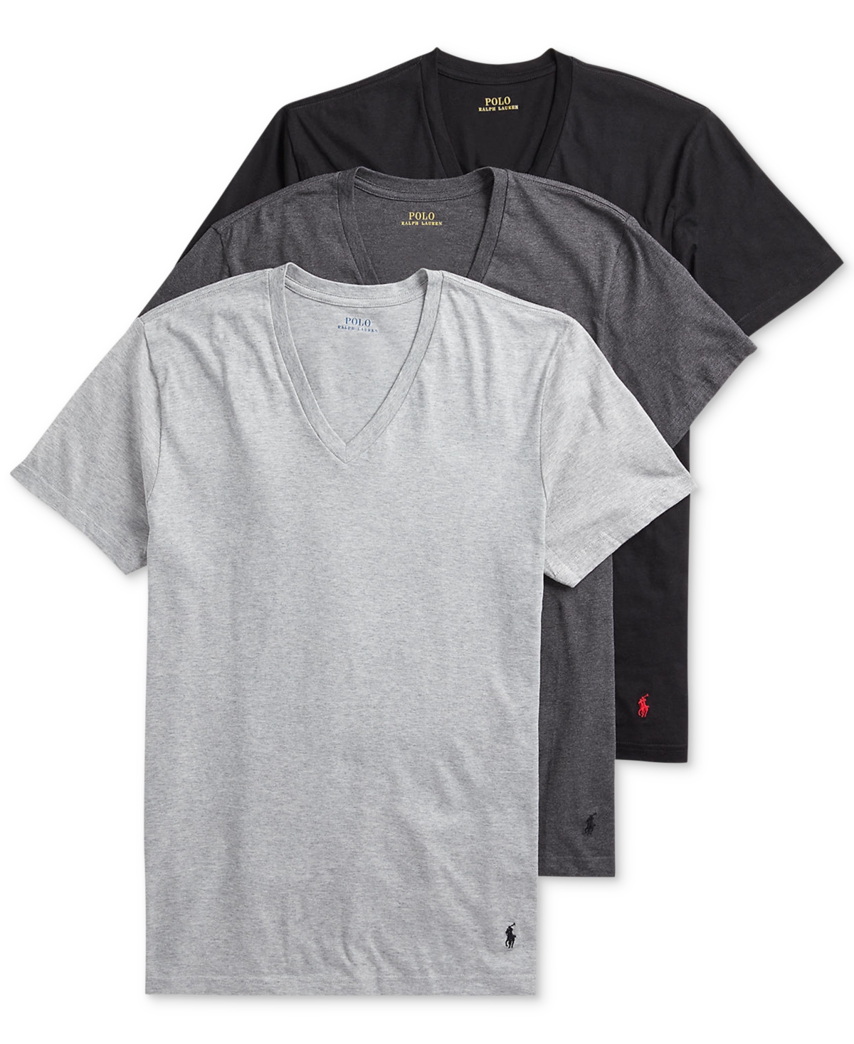 Polo Ralph Lauren Men's 3-Pack V-Neck Classic Undershirts