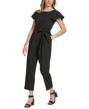 Calvin klein flutter sleeve jumpsuit store