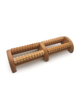 Wooden Foot Massager with Dual Rollers