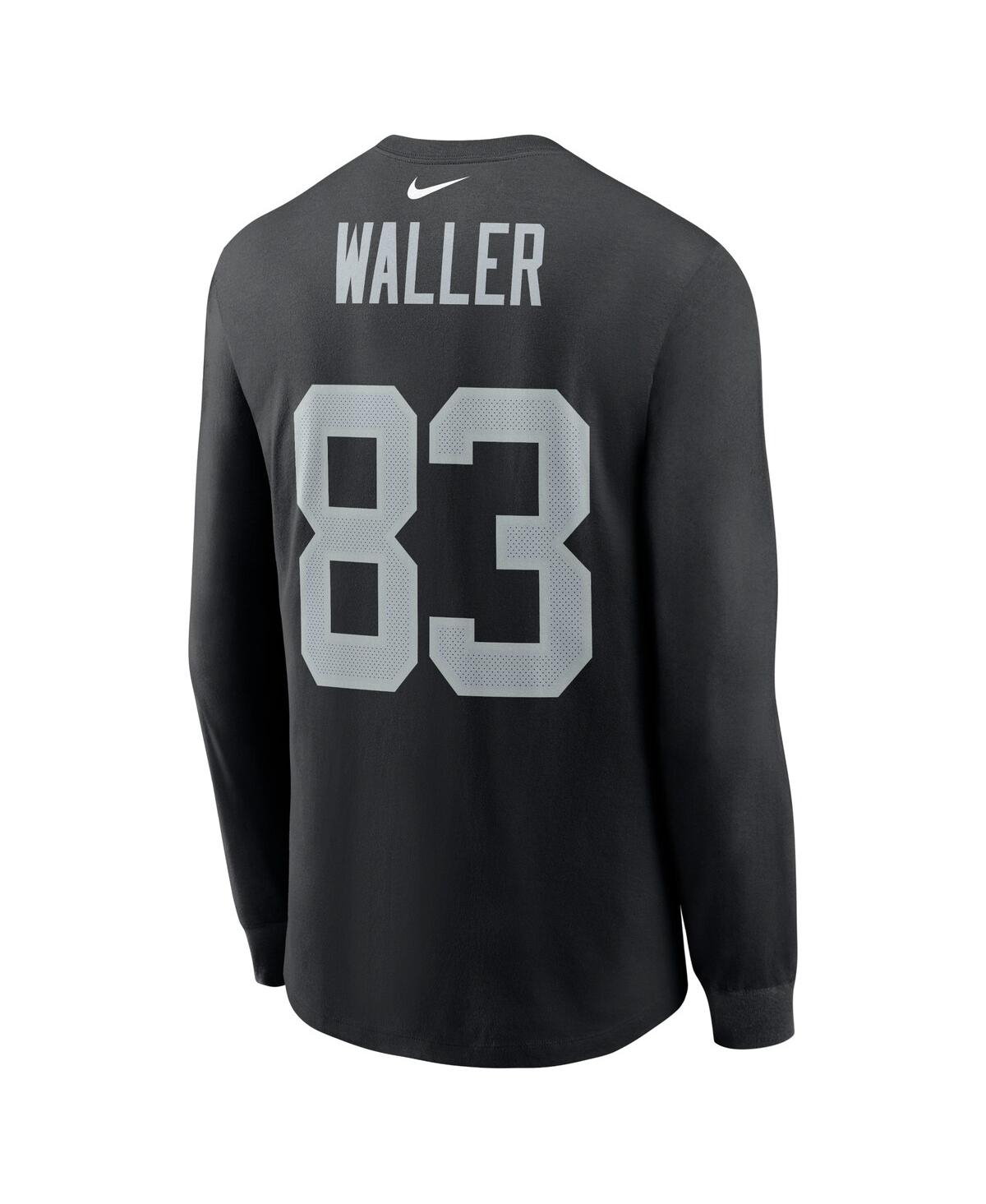 Men's Nike Darren WallerLas Vegas Raiders Player Name & Number Long Sleeve T-shirt - Black