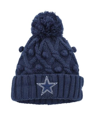 Men's Dallas Cowboys New Era Navy Toasty Cover Cuffed Pom Knit Beanie