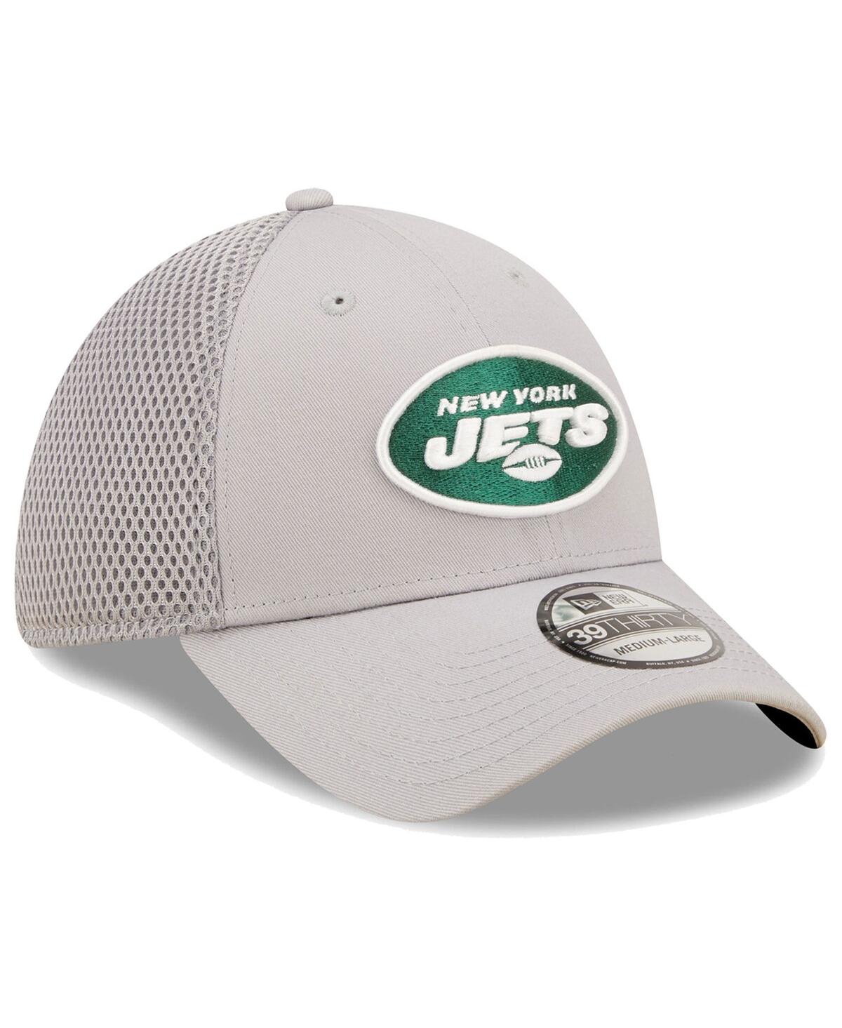 Men's New EraNew York Jets Team Neo 39Thirty Flex Hat - Gray