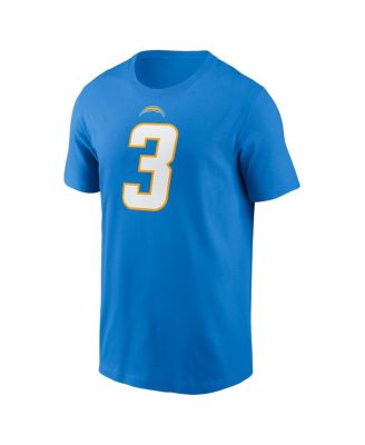 Men's Derwin James Jr. Powder Blue Los Angeles Chargers Player Name & Number T-shirt