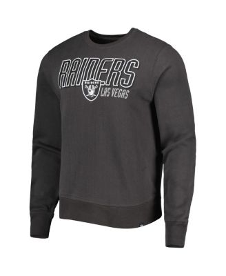 Men's Charcoal Las Vegas Raiders Locked In Headline Pullover Sweatshirt
