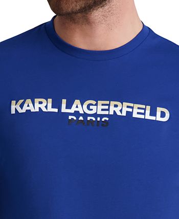KARL LAGERFELD PARIS Men's Slim-Fit Shadow Logo T-Shirt, Created for ...