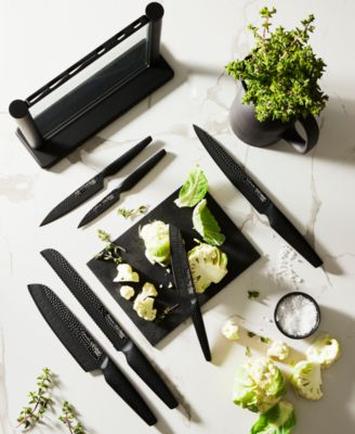 Id3 Black Samurai Gozen Knife Block Set, 7 Piece