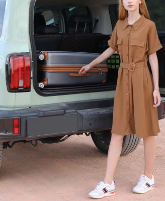 Collins 3 Piece Expandable Retro Spinner Luggage Set