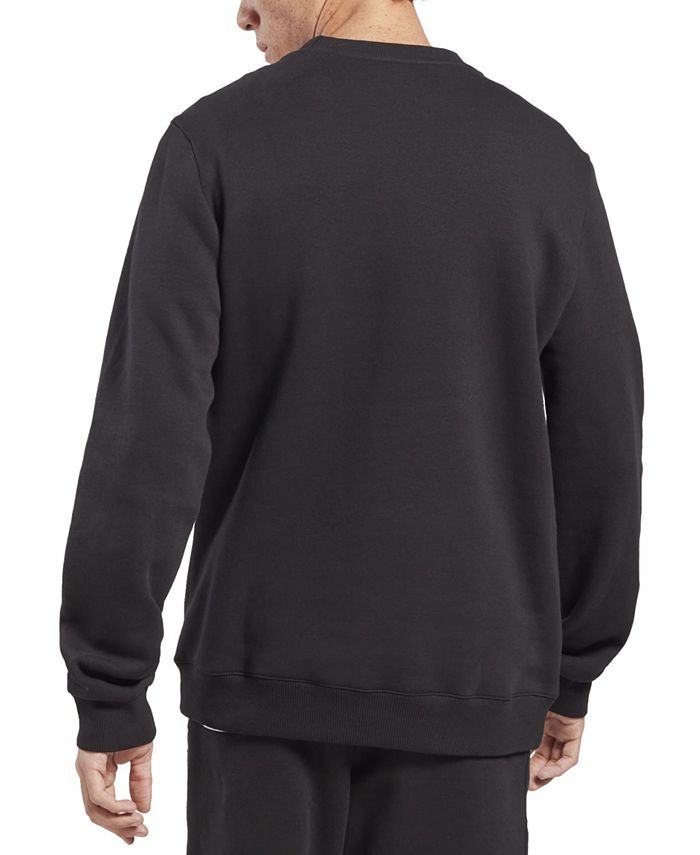 Reebok Men's Identity Fleece Stacked Logo Crew Sweatshirt - Macy's