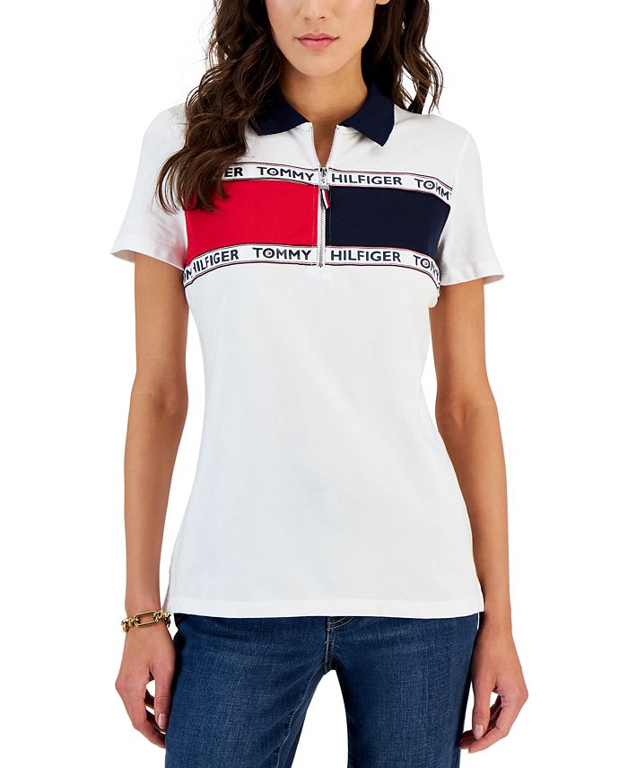 Hilfiger Women's Logo Shirt & Reviews Tops - Women - Macy's