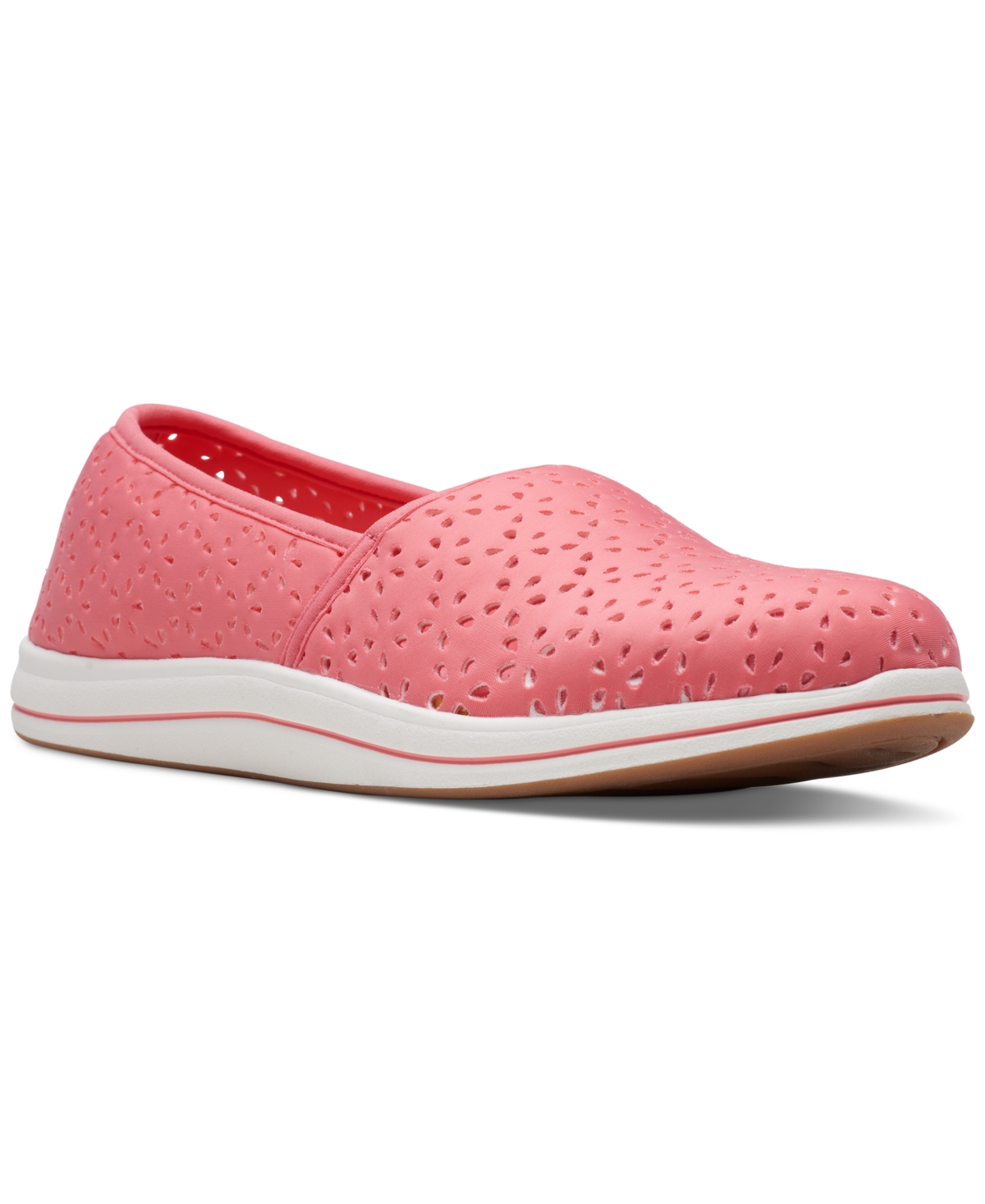 Clarks Women's Cloudsteppers Breeze Emily Perforated Loafer Flats Women ...