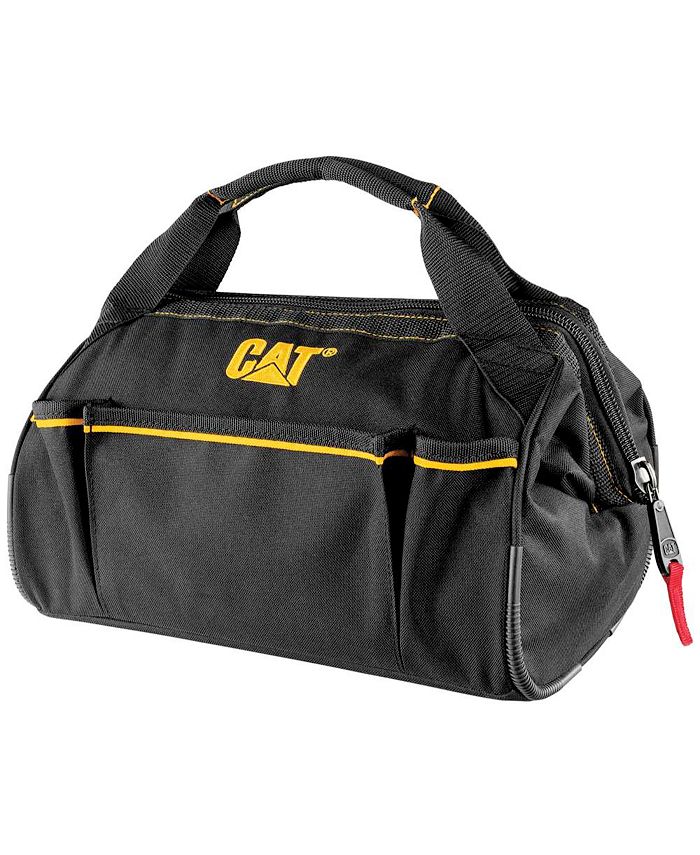 Cat 13 Inch Wide-Mouth Zipper Tool Bag with 3 Exterior Pockets - Macy's