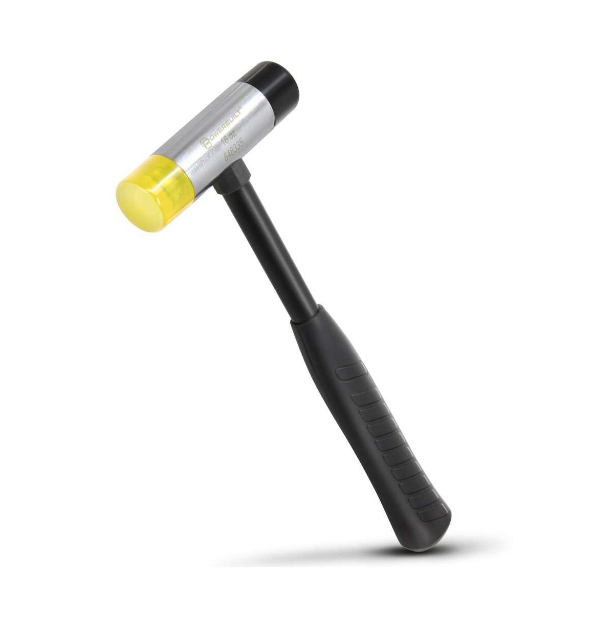 16 Ounce Soft Face Hammer with Lightweight Non-Slip Grip - Yellow