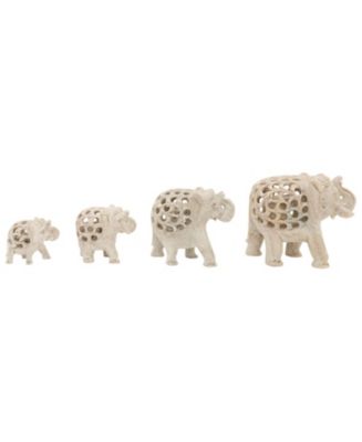 Anaya Home Marble Hand Carved Elephant - Extra Large - Macy's