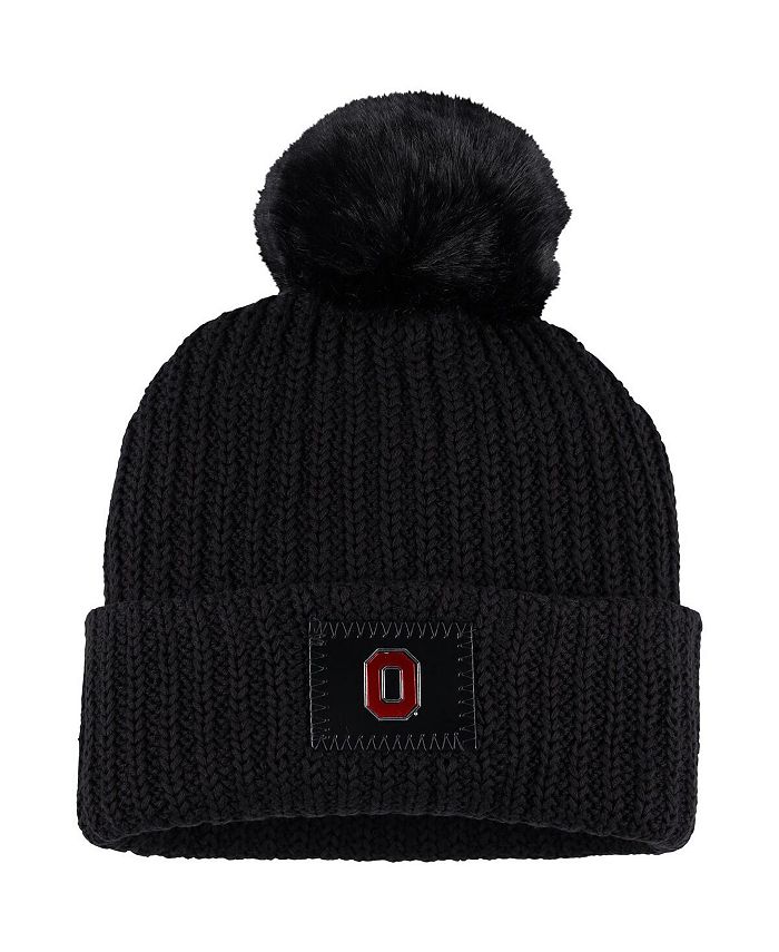 Love Your Melon Women's Black Ohio State Buckeyes Cuffed Knit Hat with