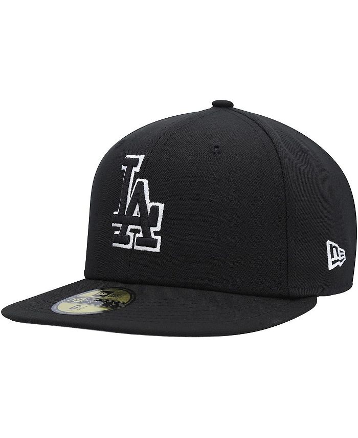 Men's Los Angeles Dodgers New Era Black on Black Dub 59FIFTY