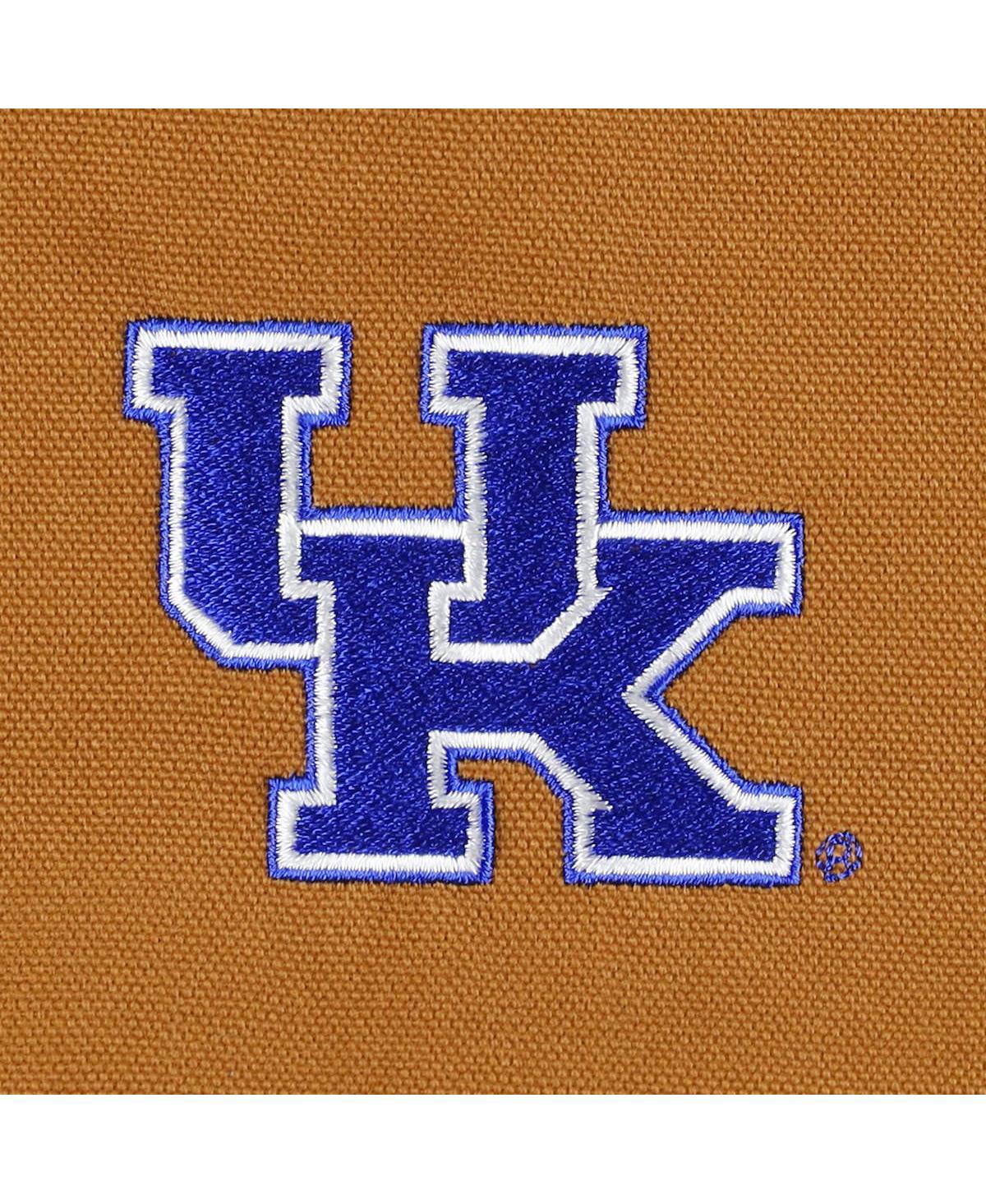 DUNBROOKE MEN'S DUNBROOKE TAN KENTUCKY WILDCATS DAKOTA FULL-ZIP HOODIE JACKET 