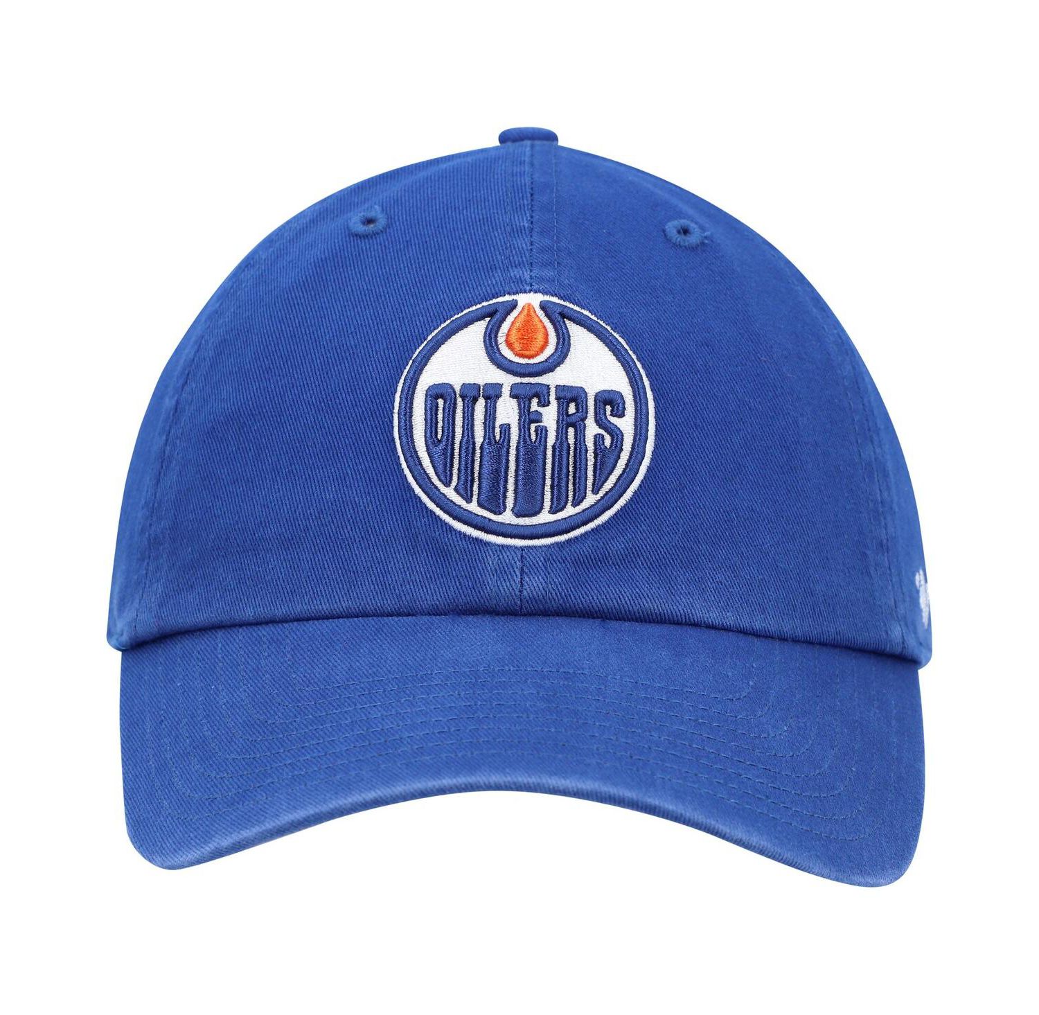 Men's Royal Edmonton Oilers Clean Up Adjustable Hat