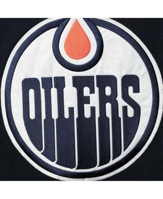 Men's Connor McDavid Navy Edmonton Oilers Player Name and Number Lacer Pullover Hoodie
