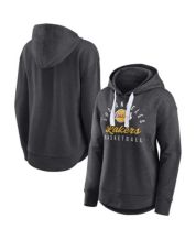 Women's Fanatics Branded Heather Gray Los Angeles Lakers Halftime Pullover Hoodie