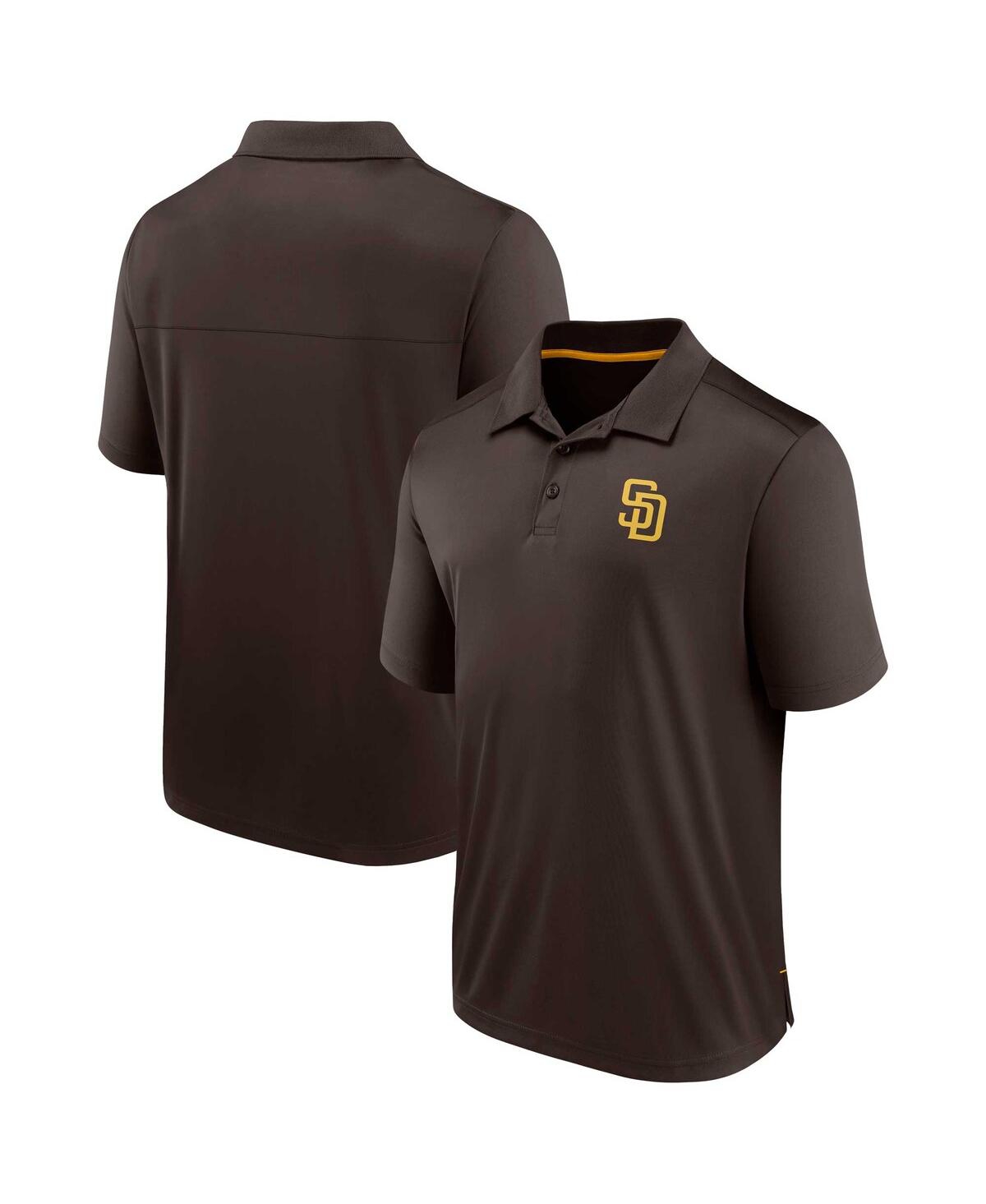 Shop Fanatics Men's  Brown San Diego Padres Hands Down Polo Shirt
