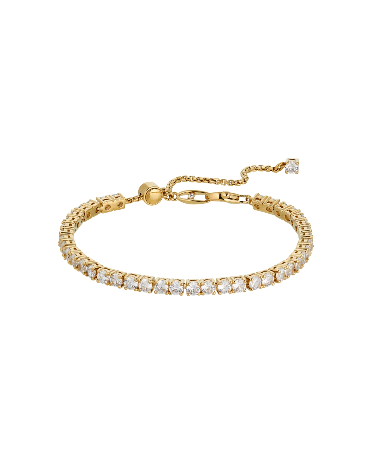 Eliot Danori Cubic Zirconia Tennis Line Bracelet, Created For Macy's In Gold