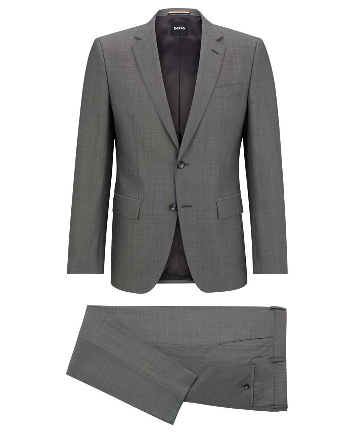 Hugo Boss BOSS by Men's Slim-Fit Suit in Wool, Silk and Stretch ...