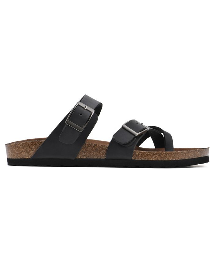 White Mountain Women's Gracie Footbed Sandals - Macy's