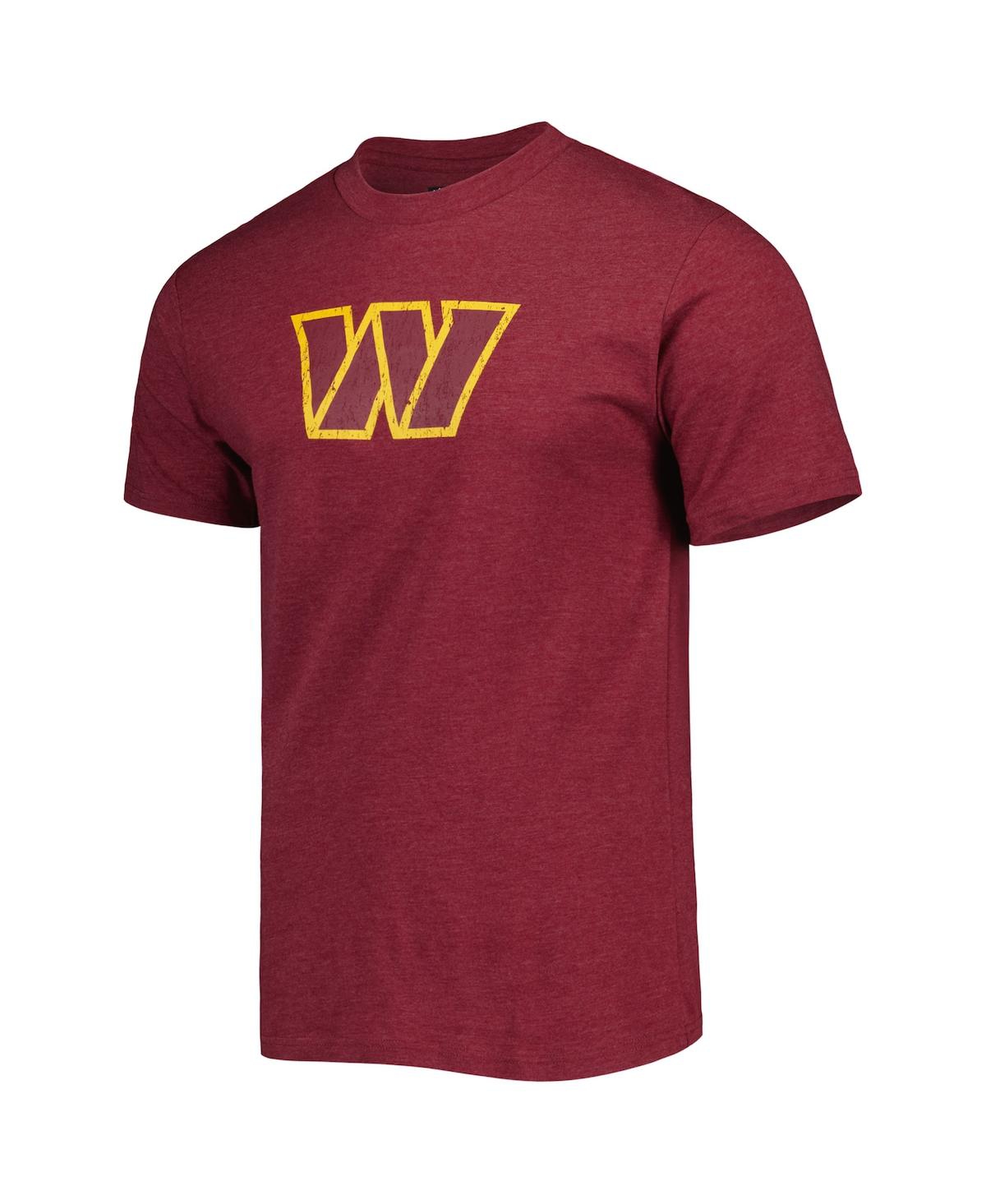 Concepts Sport Men's  Burgundy, Charcoal Washington Commanders Meter T-shirt And Shorts Sleep Set In Burgundy,charcoal