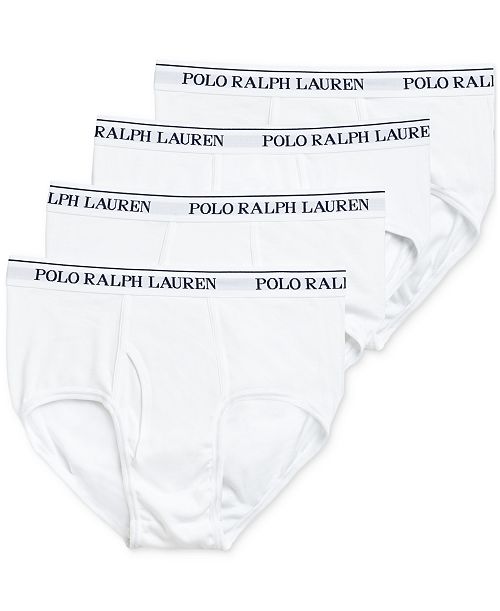 alfani Polo Ralph Lauren Men's 4-Pack Classic-Fit Mid-Rise Briefs Men's Fashion & Accessories