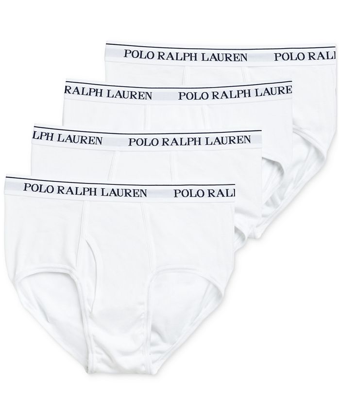 Polo Ralph Lauren Men's 4-Pack. Classic-Fit Mid-Rise Briefs - Macy's