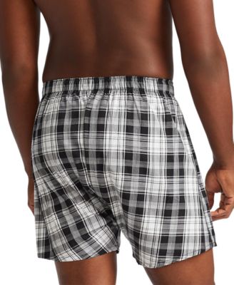 Men's 3 Pack Classic Woven Cotton Boxers