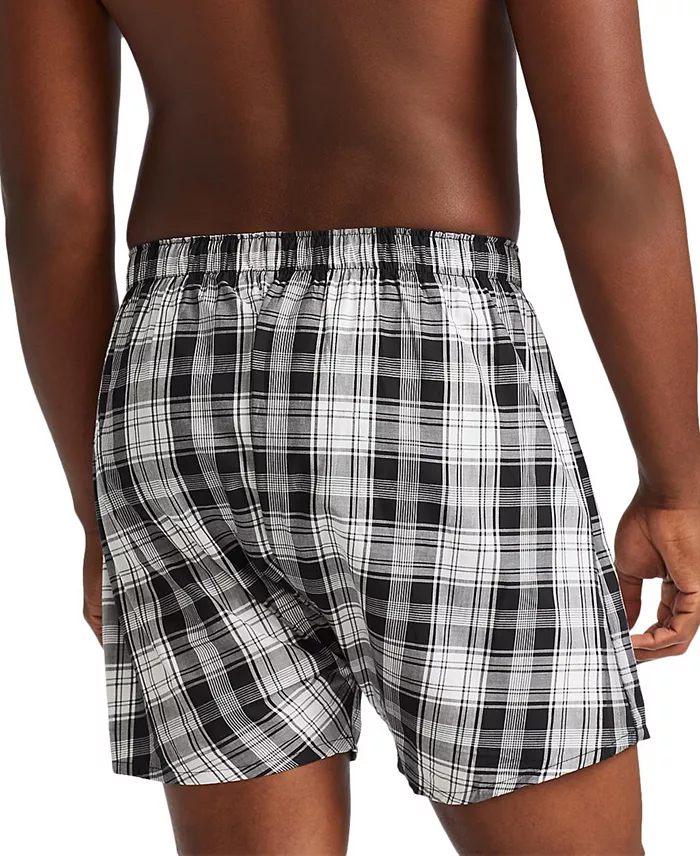 Men's 3-Pack Classic Woven Cotton Boxers - thumbnail 7