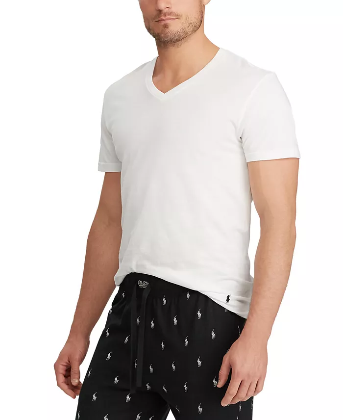 Men's 3-Pack V-Neck Classic Undershirts - thumbnail 2