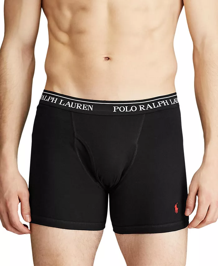 Men's 5-Pack Classic Cotton Boxer Briefs - thumbnail 3