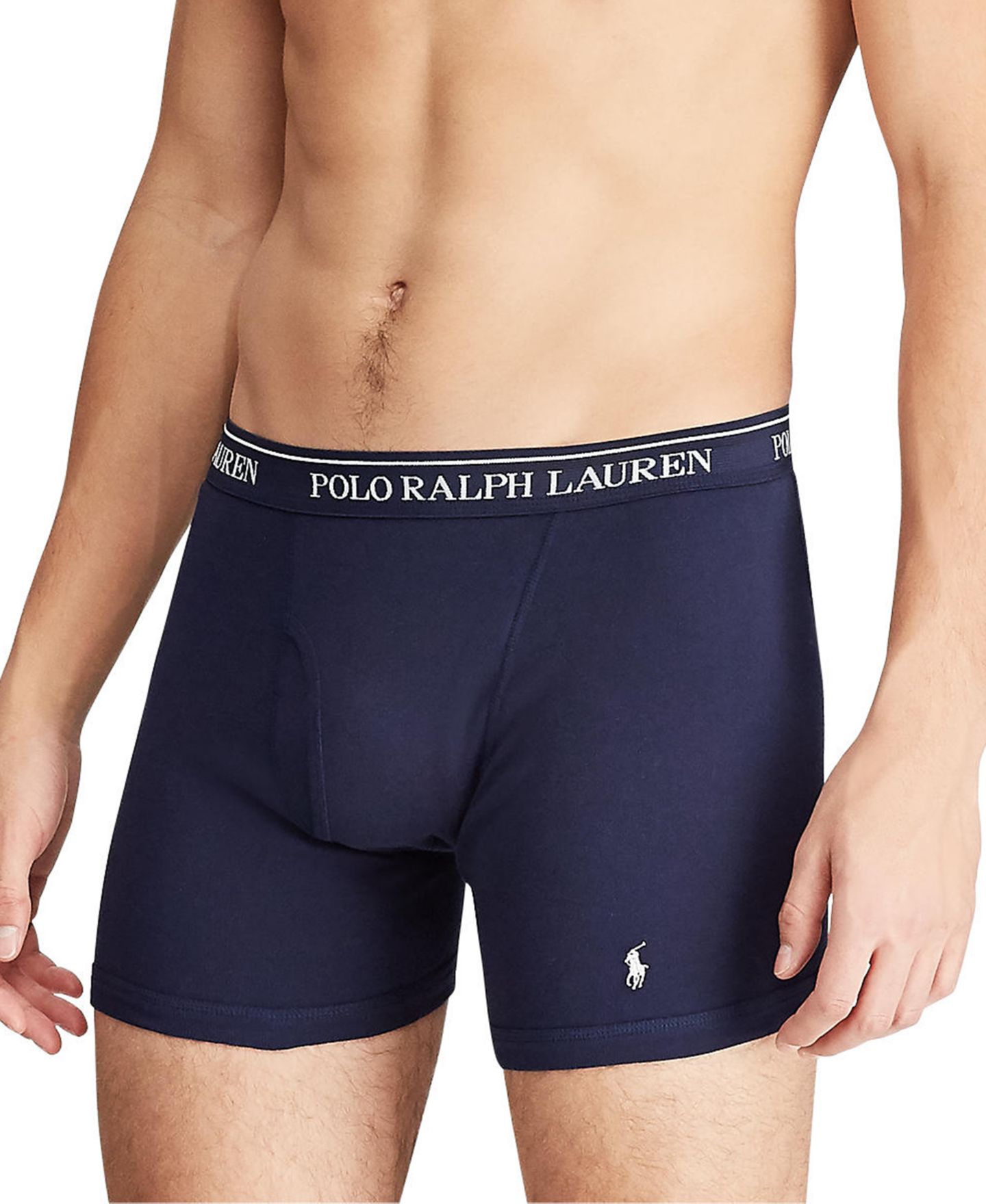 Трусы-боксеры Classic для мужчин, хлопок, 5 шт. — Polo Ralph Lauren, цвет: Синий / Королевский синий — фото 2