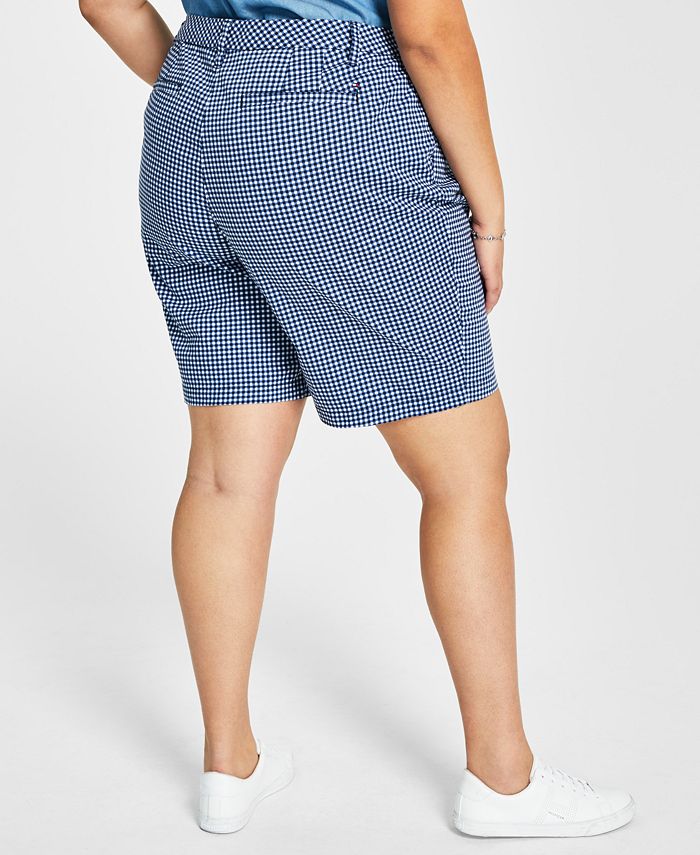 Tommy Hilfiger Plus Size Hollywood Gingham Bermuda Shorts Macy's