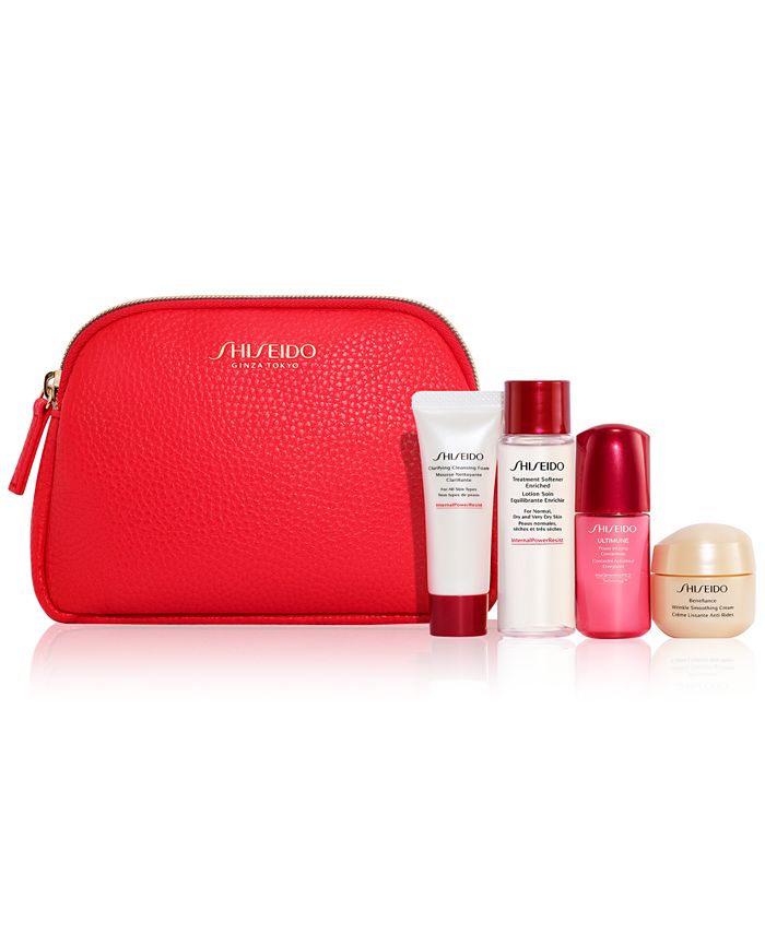 Shiseido Choose your FREE 5 pc skincare gift with any 75 Shiseido